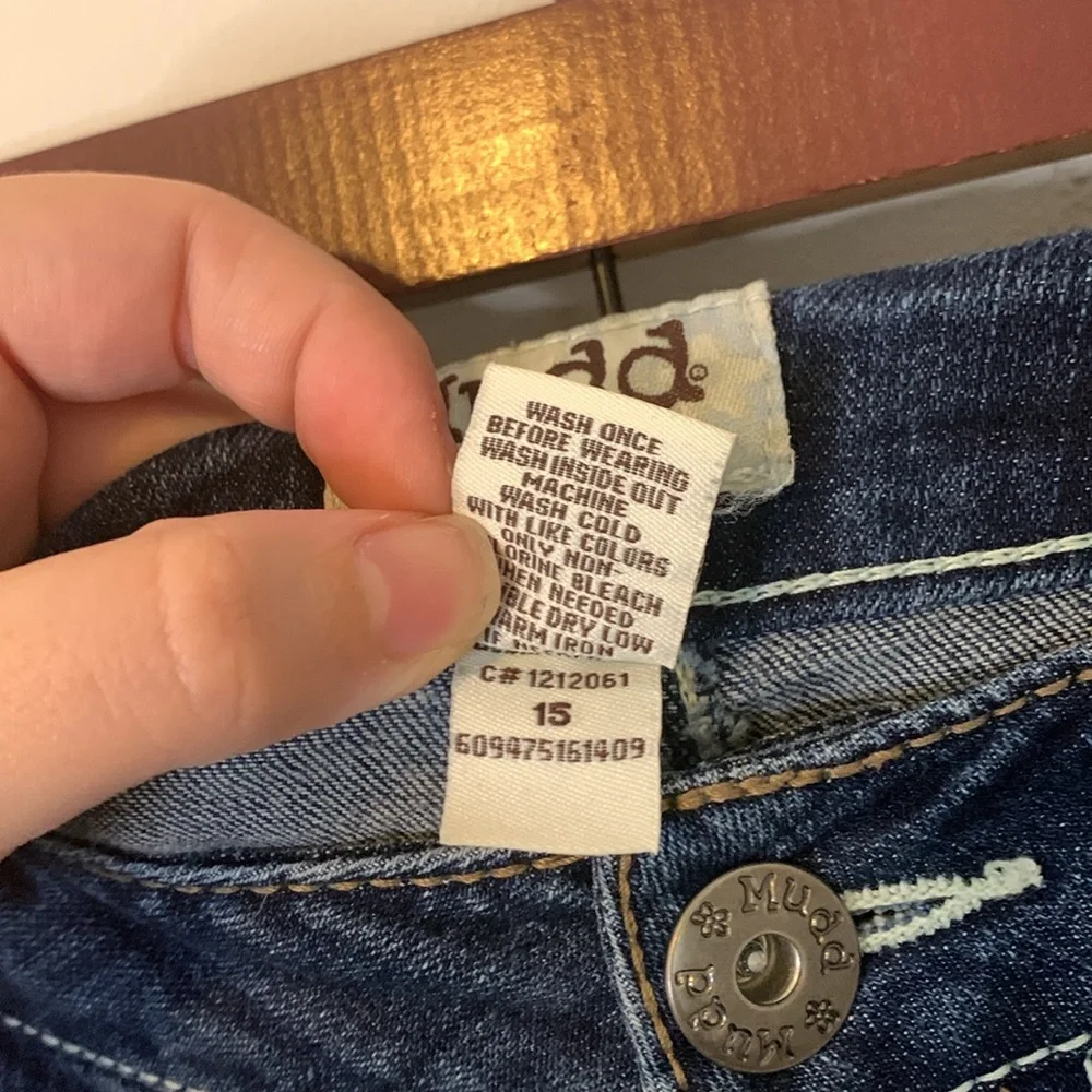 Mudd Straight Leg Distressed Jeans Size 15